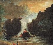 Theodore Heuck Nuuanu Falls oil on canvas